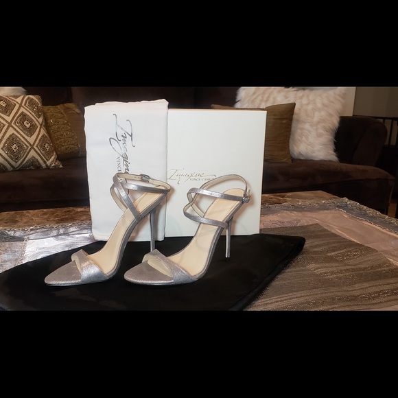 Vince Camuto Wrap-Ankle Strappy Heels - Picture 8 of 8